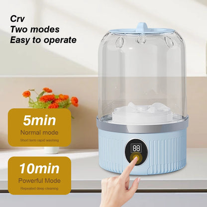 Pocket Wash™ – 1L Wireless Laundry Machine for Small Loads