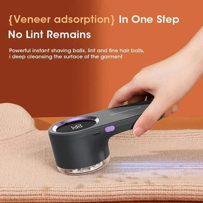 FluffAway  Pro LED Fabric Shaver – USB Rechargeable Lint Remover for Clothes, Sweaters & Furniture