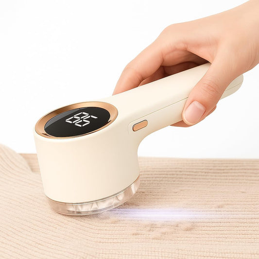FluffAway  Pro LED Fabric Shaver – USB Rechargeable Lint Remover for Clothes, Sweaters & Furniture