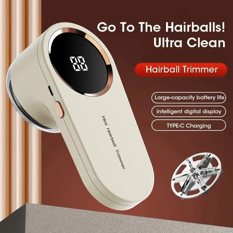 FluffAway  Pro LED Fabric Shaver – USB Rechargeable Lint Remover for Clothes, Sweaters & Furniture