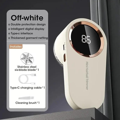 FluffAway  Pro LED Fabric Shaver – USB Rechargeable Lint Remover for Clothes, Sweaters & Furniture