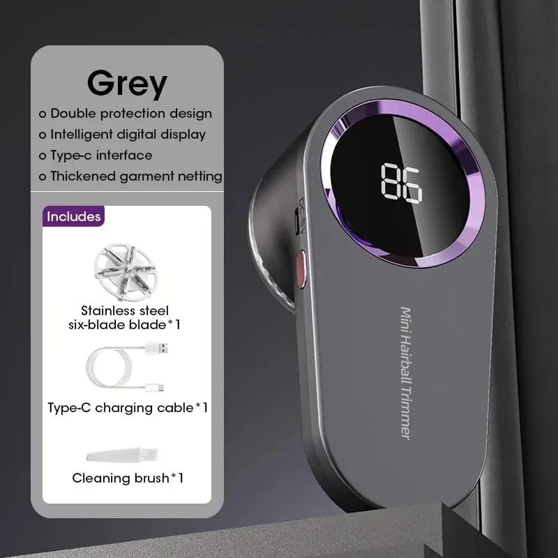 FluffAway  Pro LED Fabric Shaver – USB Rechargeable Lint Remover for Clothes, Sweaters & Furniture